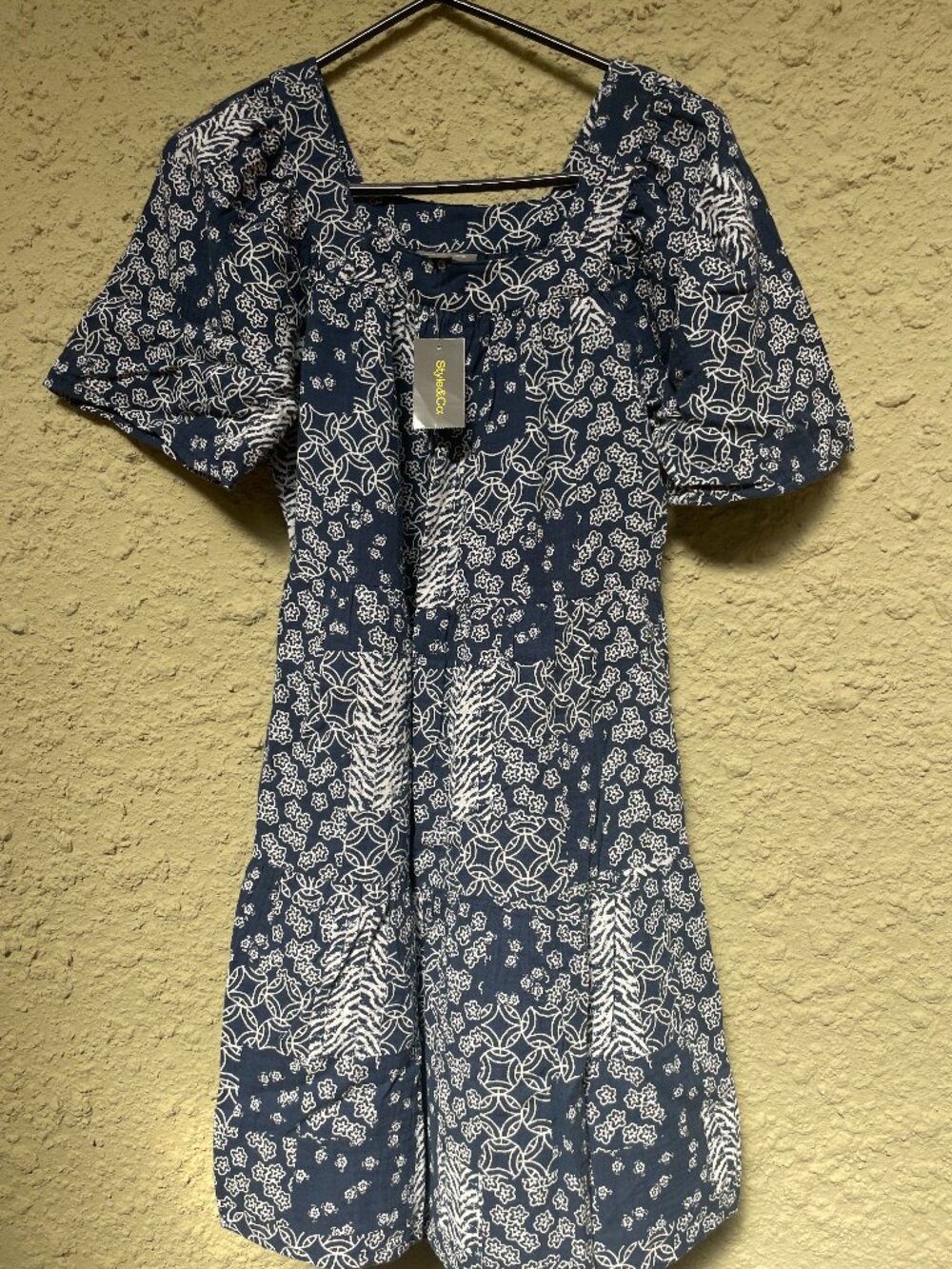 Adorable blue and white dress